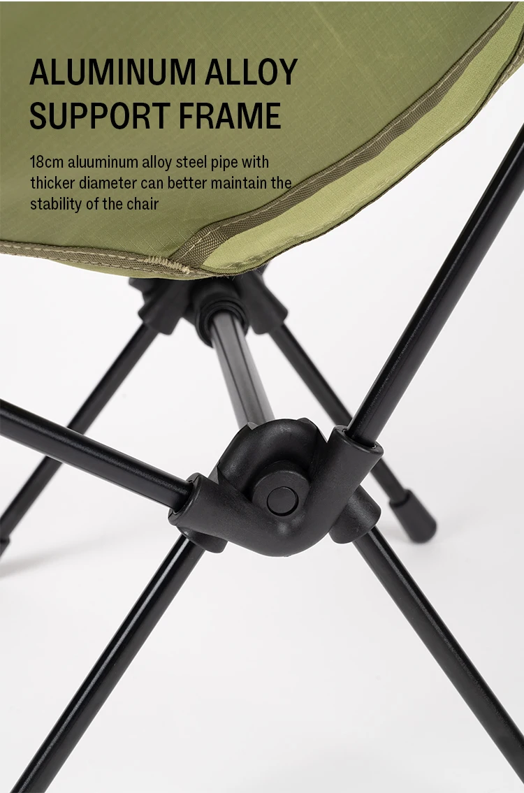 GERC Outdoor Camping Lightweight Cycling Folding Chair Adult Child Seat Portable Storage Moon Tactical Chair