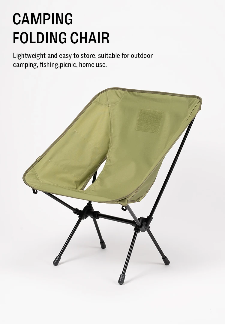 GERC Outdoor Camping Lightweight Cycling Folding Chair Adult Child Seat Portable Storage Moon Tactical Chair