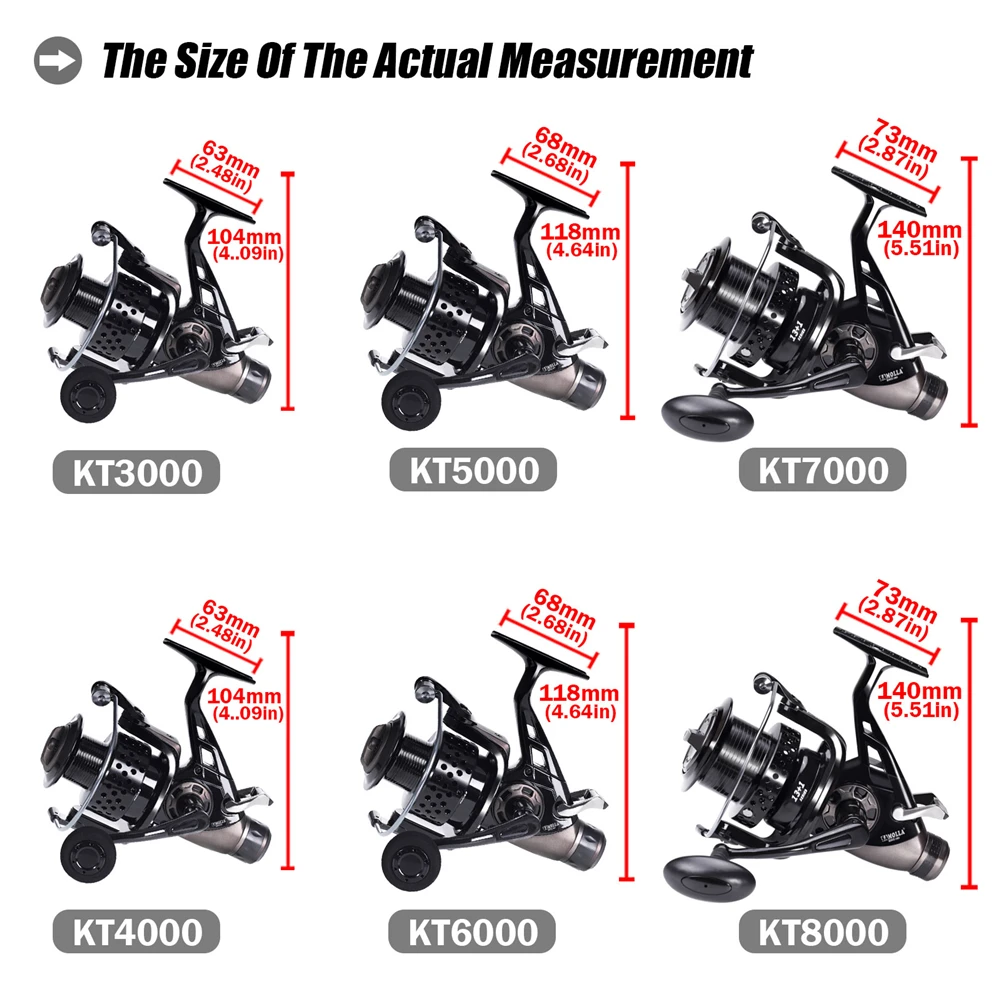 New Carp Fishing Reel Spinning Strong Double Drag 13-23kg Molinete Carretilha De Pesca Olta Makaralar Sea Reels Accessories Mar