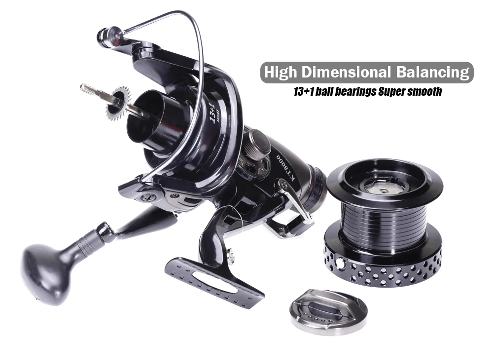 New Carp Fishing Reel Spinning Strong Double Drag 13-23kg Molinete Carretilha De Pesca Olta Makaralar Sea Reels Accessories Mar