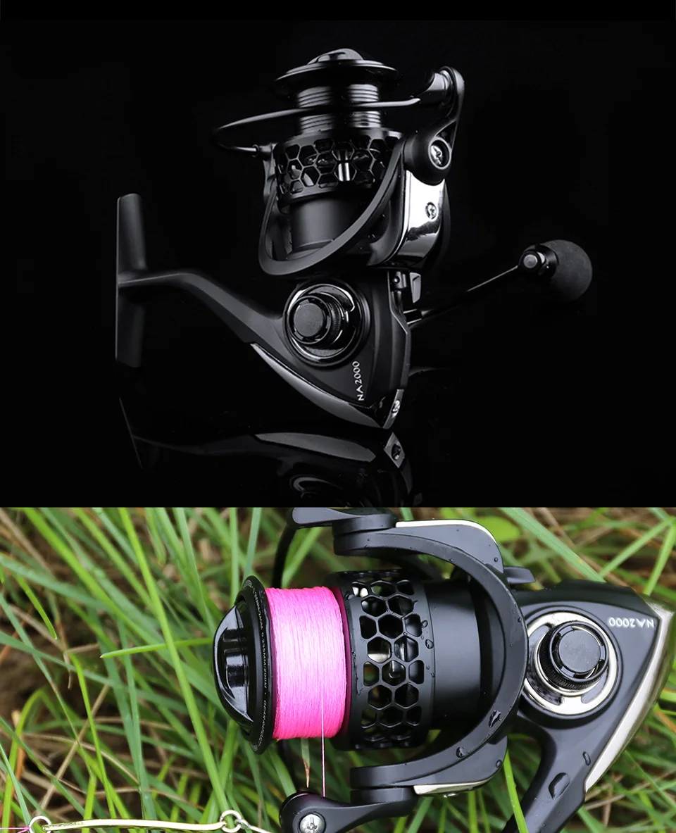 TSURINOYA Long Casting Spinning Fishing Reel NA 2000 3000 4000 5000 12kg Max Drag 5.2:1 Pike Bass Carp Reel Tackle