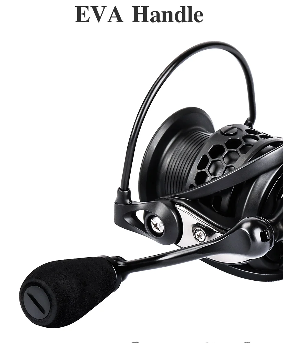 TSURINOYA Long Casting Spinning Fishing Reel NA 2000 3000 4000 5000 12kg Max Drag 5.2:1 Pike Bass Carp Reel Tackle