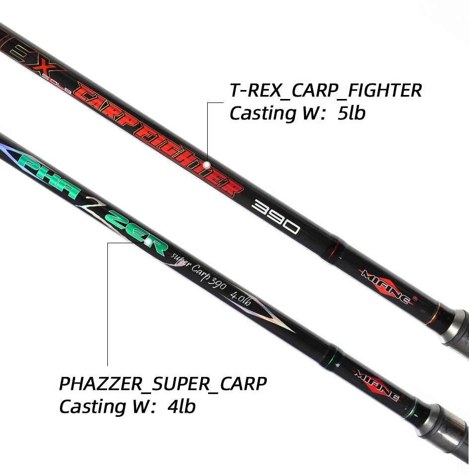 MIFINE PHAZZER SUPER CARP 4LB/5LB Lure Fishing Rod 3.6M/3.9M MF Carbon Spinning Rod Travel Surfcasting Pole T-REX CARP FIGHTER