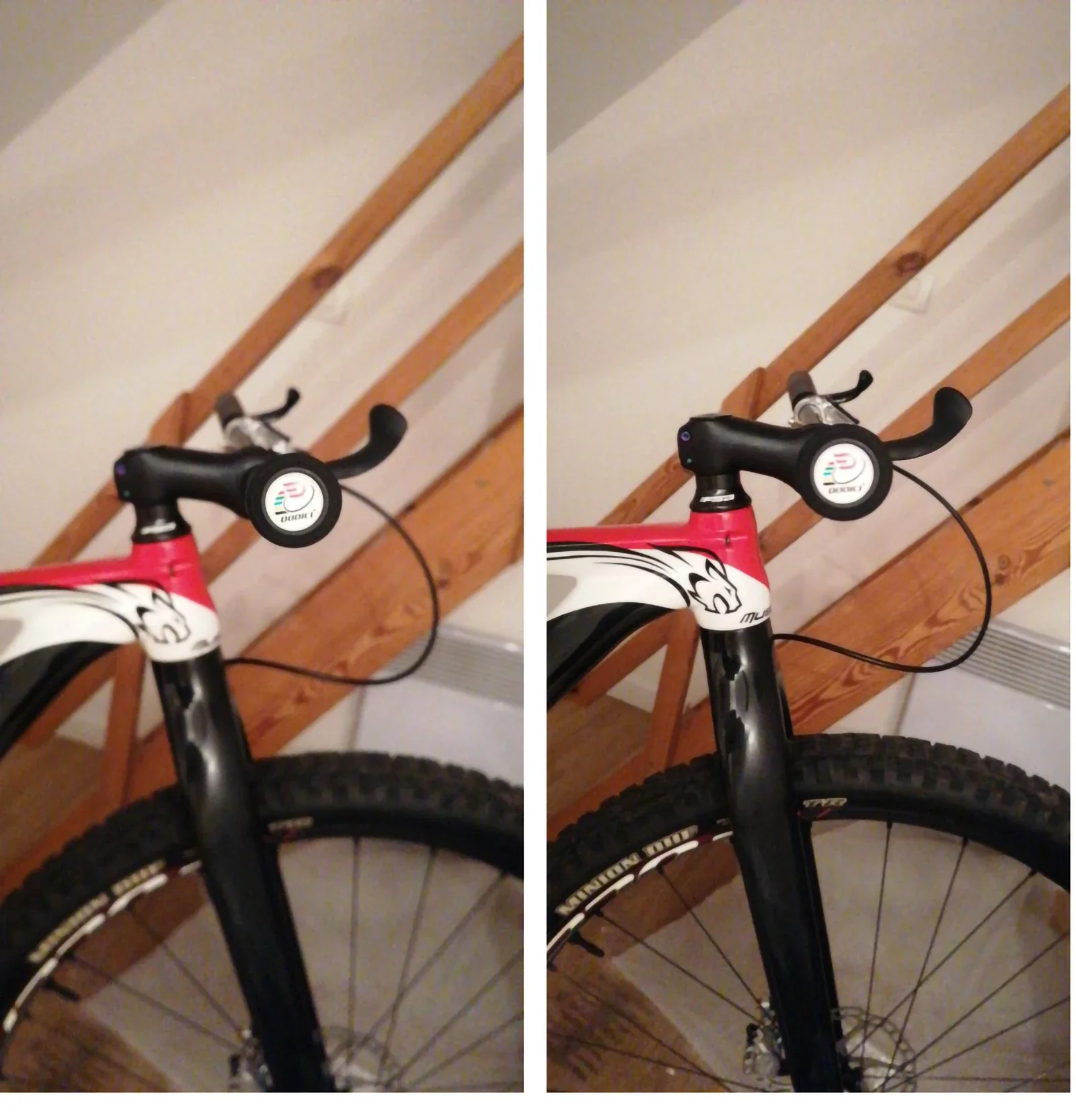 MTB Bicycle Carbon Handlebar,With Pair of Grip,Ultralight Bike Handle Accessories,Mountain Road Cycling,Bicycl Steering Wheel