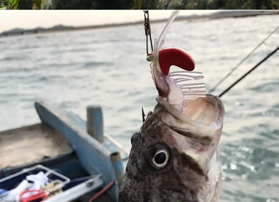 JYJ Soft Shrimp Lures Sea Fishing with Luminous Prawns Soft Bait Perch 7g 12g18g Sea Bass Shrimp bass Bait