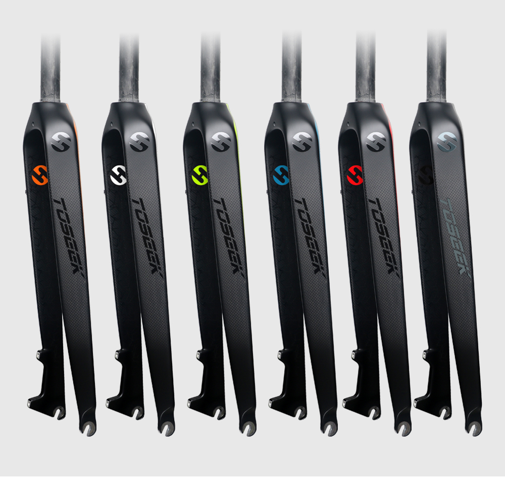 TOSEEK TFK-SL Carbon Fork 26ER/27.5ER/29ER Straight Tube Mtb Bicycle Front Fork Garfo Carbono 700c Mtb Fork 29