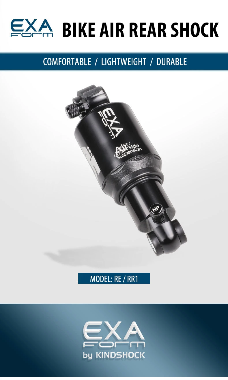 Kind Shock KS A5 RR1/RE Solo Dual Bike Air Rear Shock Absorber Suspension 125 150 165 190mm for MTB Bicycle EXA Form