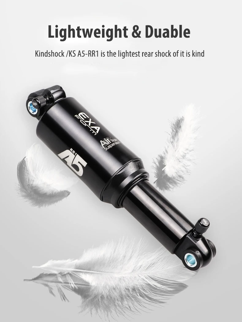 Kind Shock KS A5 RR1/RE Solo Dual Bike Air Rear Shock Absorber Suspension 125 150 165 190mm for MTB Bicycle EXA Form