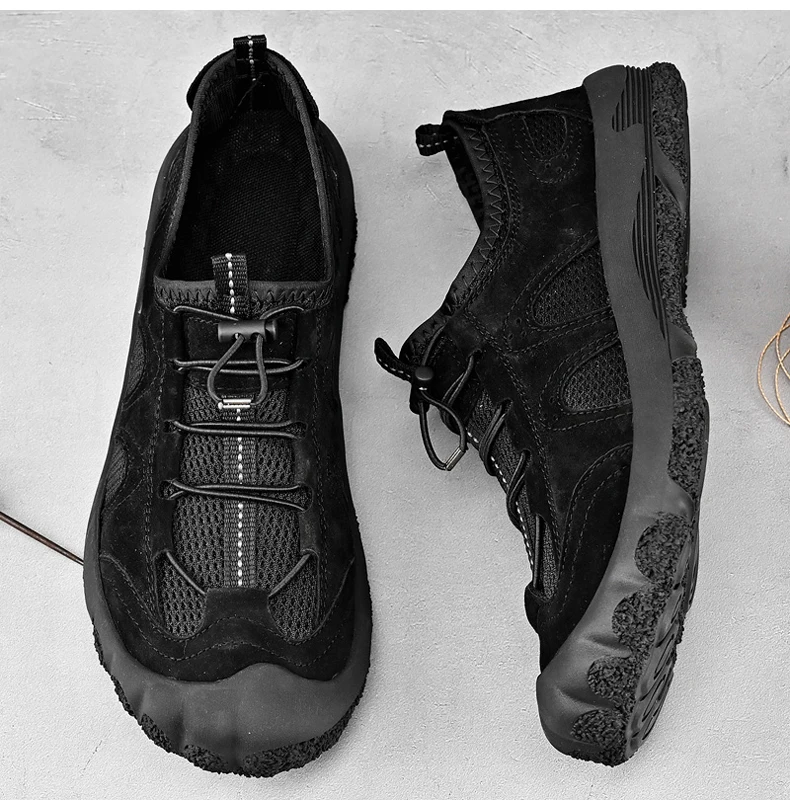 Summer Men Outdoor Shoes For Hiking Tourism Trekking Walking Sneakers Climbing Mountain Trail High Quality