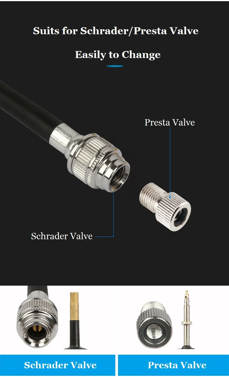 Giyo 300psi MTB Suspension Air Pump Bicycle Shock Fork Pump Bike Motor Schrader Presta Tyre Inflator Mini Gauge Tire Pumping
