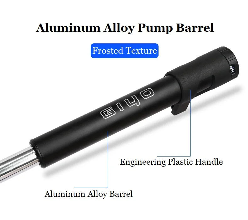 Giyo 300psi MTB Suspension Air Pump Bicycle Shock Fork Pump Bike Motor Schrader Presta Tyre Inflator Mini Gauge Tire Pumping