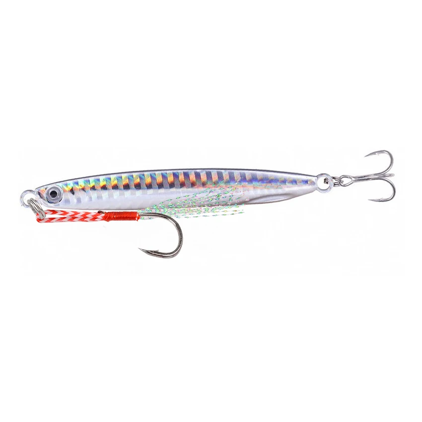 24pcs Metal Jig 40g30g20g Shore Casting Jigging Lure Shore Casting Spoon Saltwater Jack Fishing lures Set Bit Artificial Bait