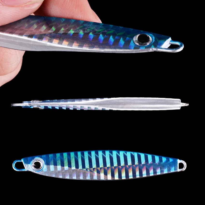 24pcs Metal Jig 40g30g20g Shore Casting Jigging Lure Shore Casting Spoon Saltwater Jack Fishing lures Set Bit Artificial Bait