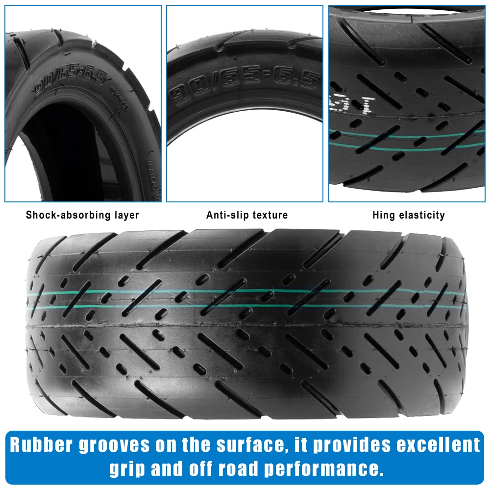 11inch Jelly Gum Self Repairing Tire 90/65-6.5 Vacuum Tire for Dualtron Thunder Electric Scooter Tubeless Road Tyre