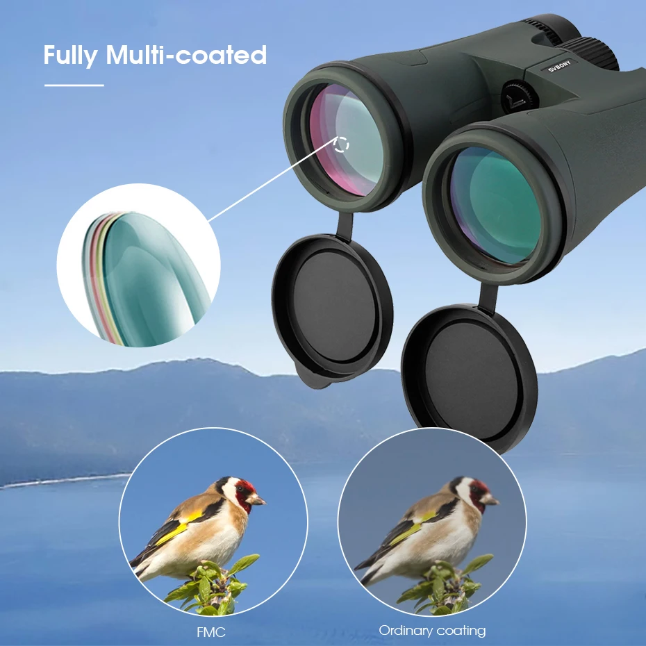 Svbony SA203 Telescope 12x50 Binoculars Professional Powerful BAK4 IPX7 Waterproof Camping Equipment for Birdwatching Stargazing