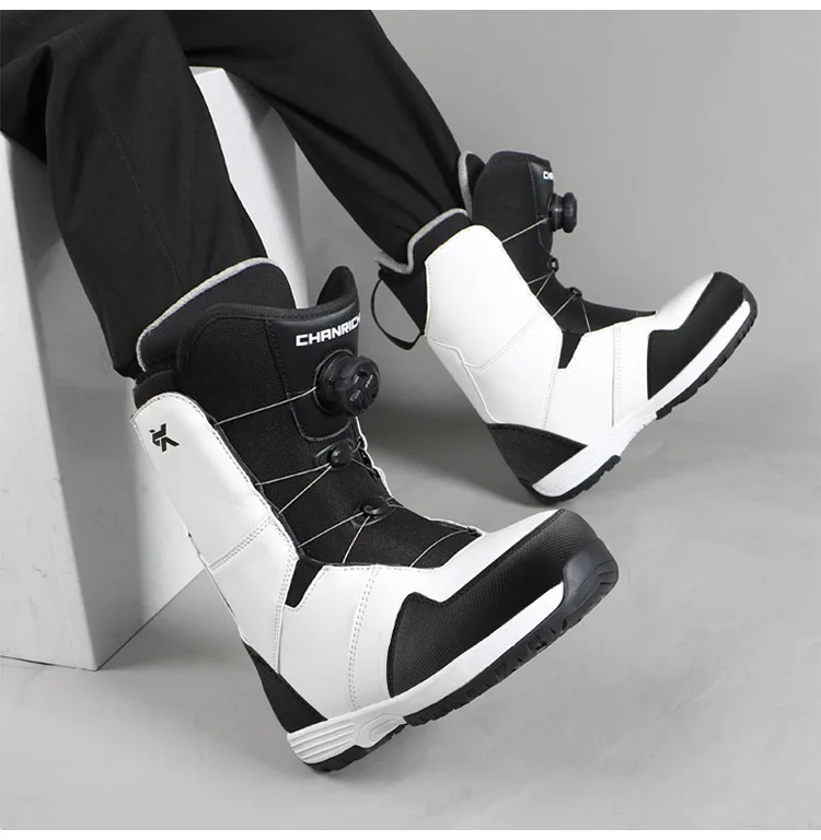 Adult Snowboarding Shoes Snow Boots Man Wire Buckle Models Fast Wear Ski Shoes Men Women Ski Equipment Warm Anti Ski Boots