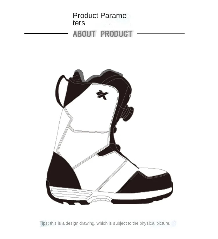 Adult Snowboarding Shoes Snow Boots Man Wire Buckle Models Fast Wear Ski Shoes Men Women Ski Equipment Warm Anti Ski Boots
