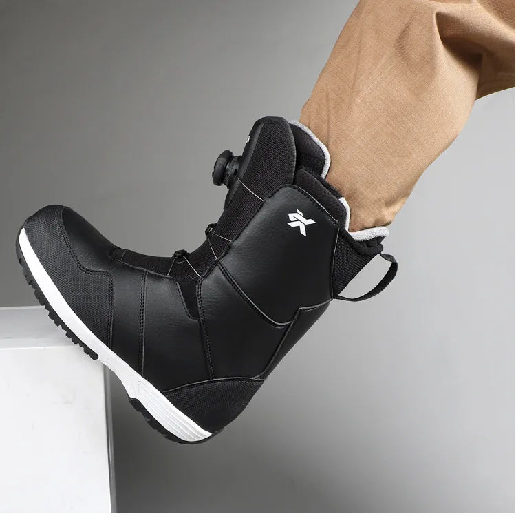 Adult Snowboarding Shoes Snow Boots Man Wire Buckle Models Fast Wear Ski Shoes Men Women Ski Equipment Warm Anti Ski Boots