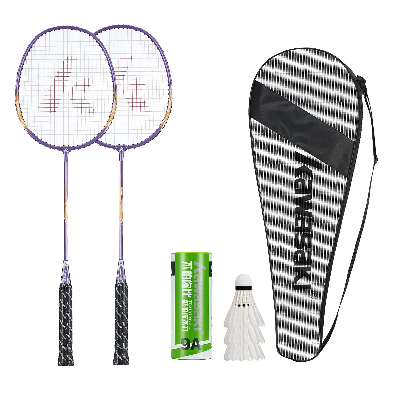 Kawasaki Badminton Racket 1U Aluminum Alloy Frame Badminton Racquette Racquet With String For Outdoor Entertainment UP-0182