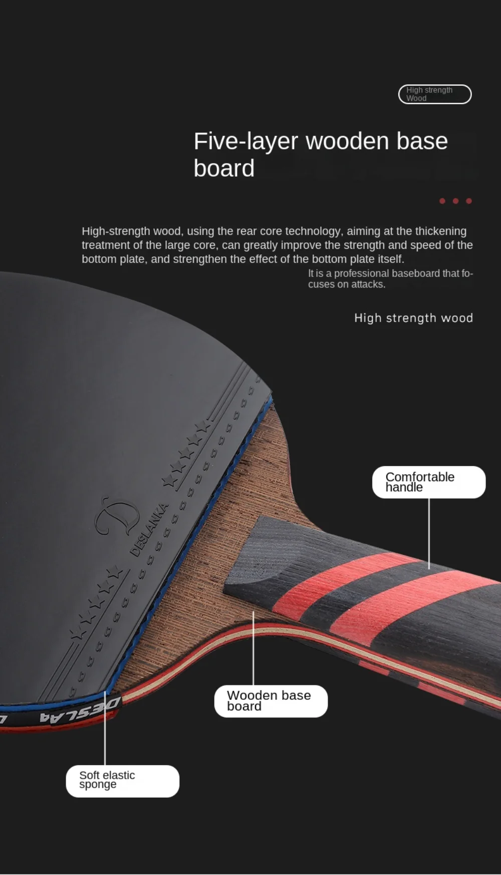 Table Tennis Racket Professional Single Racket 7-star 9-star Carbon Competition High Bounce Table Tennis Racket Ping Pong Paddle