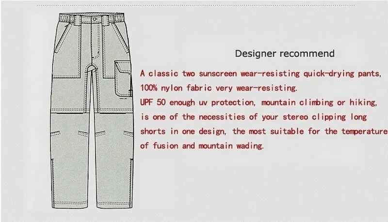 NUONEKO Women's Summer Hiking Pants Women Trekking Sport Quick Dry Thin Cargo Trousers Removable Outdoor Camping Pants Shorts