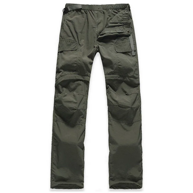 NUONEKO Women's Summer Hiking Pants Women Trekking Sport Quick Dry Thin Cargo Trousers Removable Outdoor Camping Pants Shorts