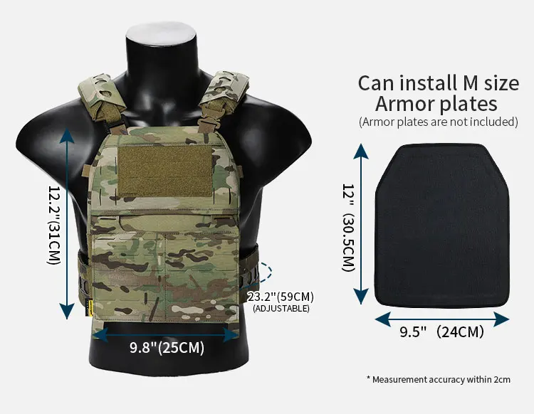 Emersongear For FRO Style V5 Hunting Vest M Size Plate Carrier Paintball Body Protective Airsoft Hunting Combat Training EM9650