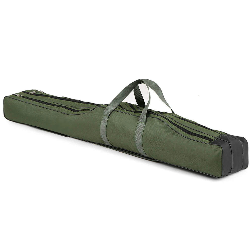 130cm/150cm Three Layers Fishing Bag Portable Folding Fishing Rod Reel Tackle Tool Carry Case Carrier Travel Bag