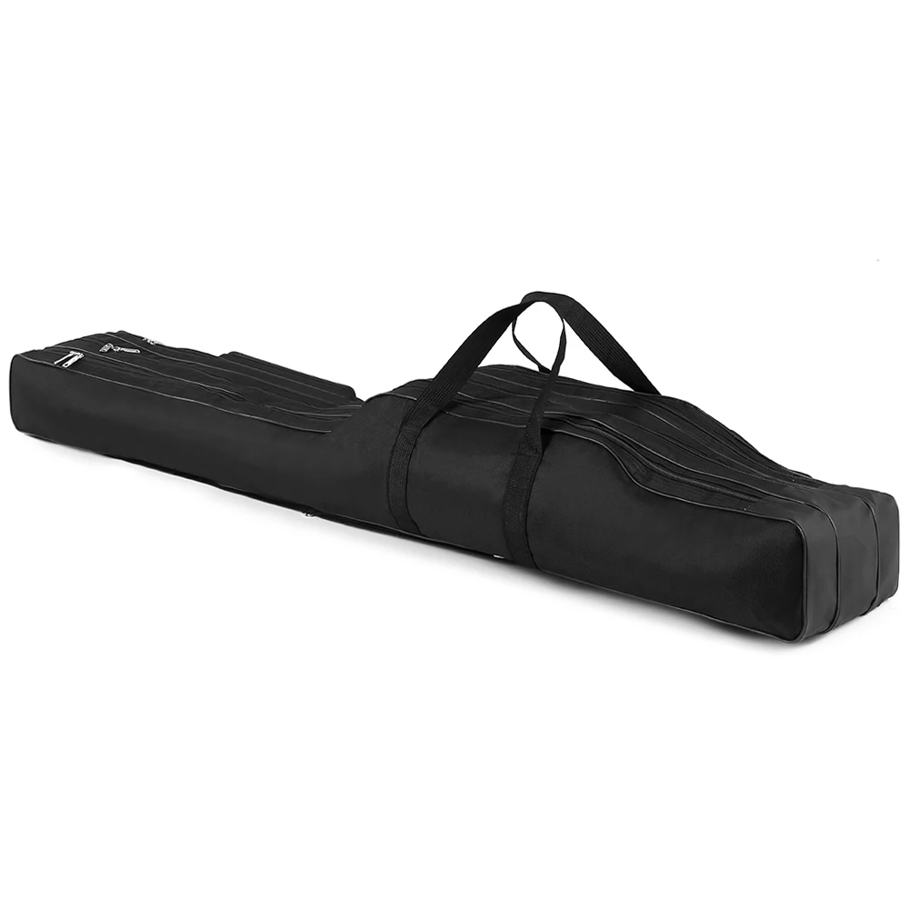130cm/150cm Three Layers Fishing Bag Portable Folding Fishing Rod Reel Tackle Tool Carry Case Carrier Travel Bag