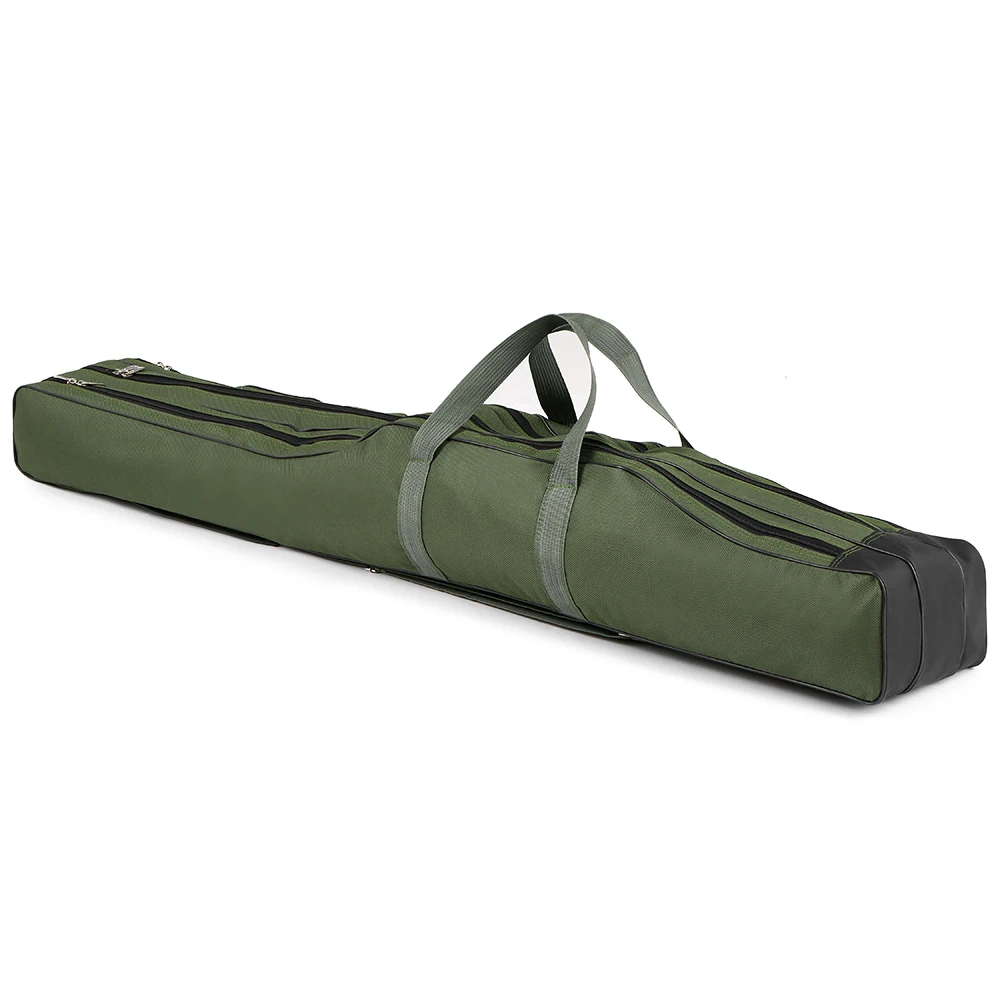 130cm/150cm Three Layers Fishing Bag Portable Folding Fishing Rod Reel Tackle Tool Carry Case Carrier Travel Bag