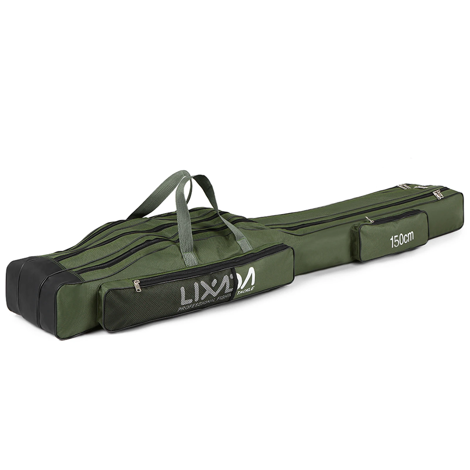 130cm/150cm Three Layers Fishing Bag Portable Folding Fishing Rod Reel Tackle Tool Carry Case Carrier Travel Bag