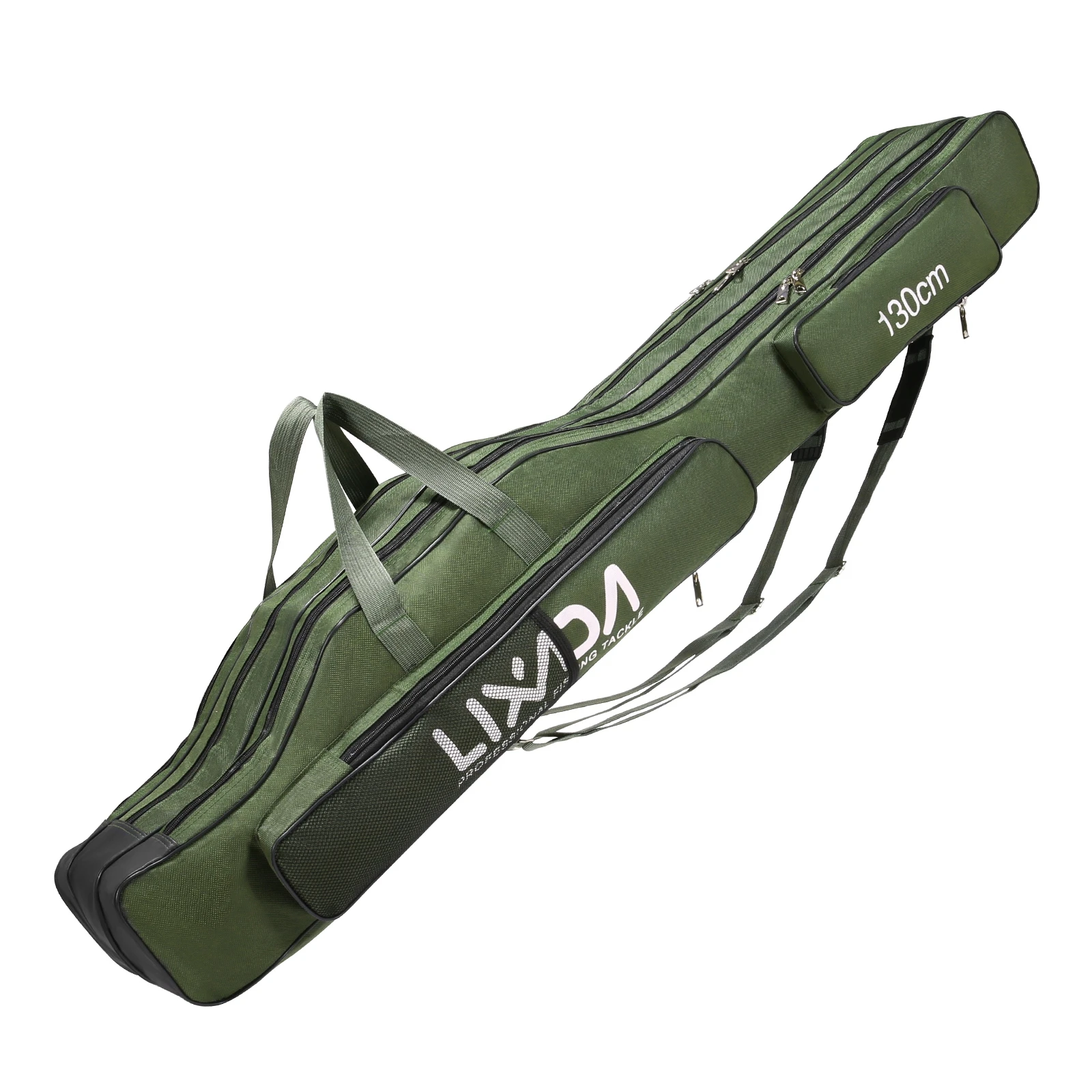 130cm/150cm Three Layers Fishing Bag Portable Folding Fishing Rod Reel Tackle Tool Carry Case Carrier Travel Bag