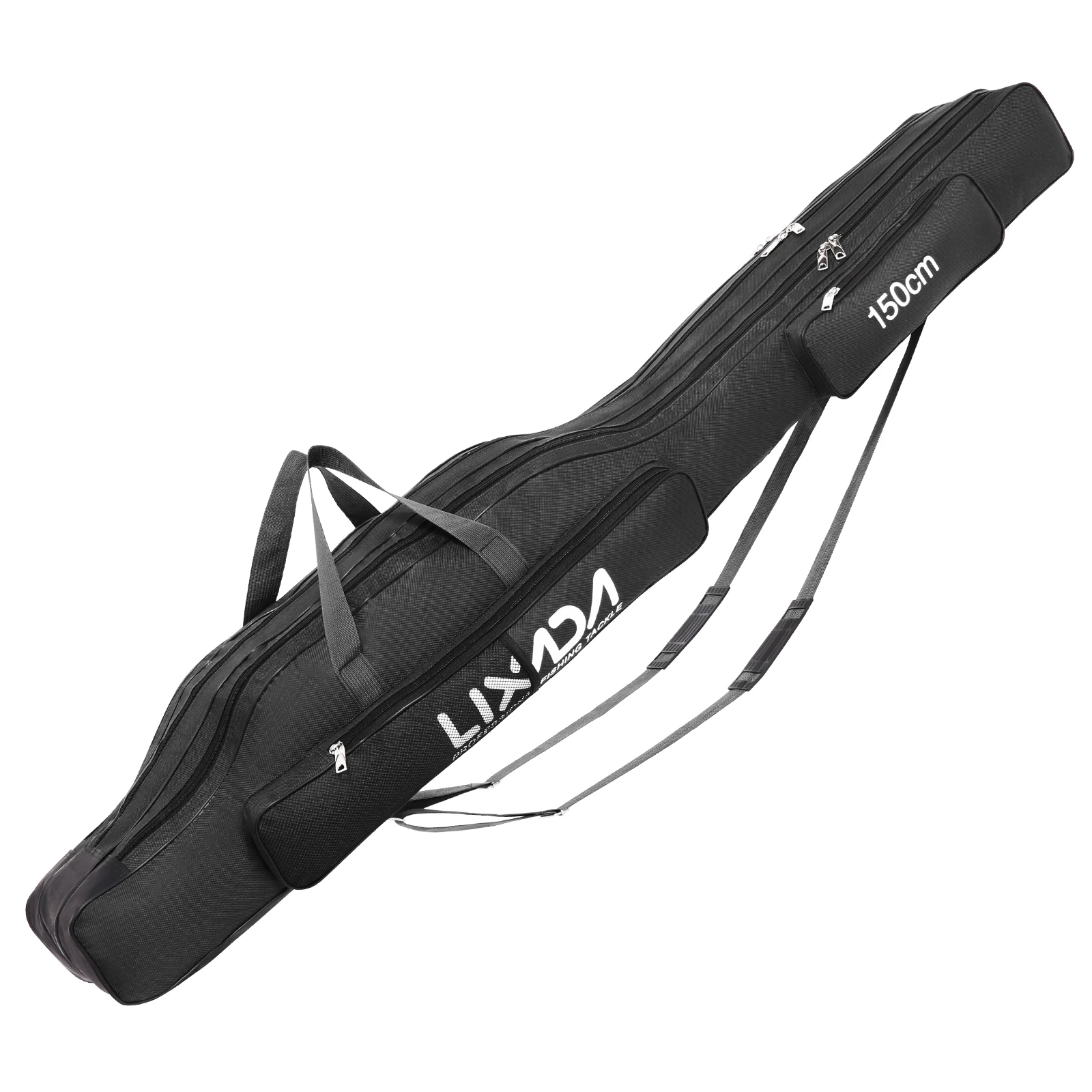 130cm/150cm Three Layers Fishing Bag Portable Folding Fishing Rod Reel Tackle Tool Carry Case Carrier Travel Bag