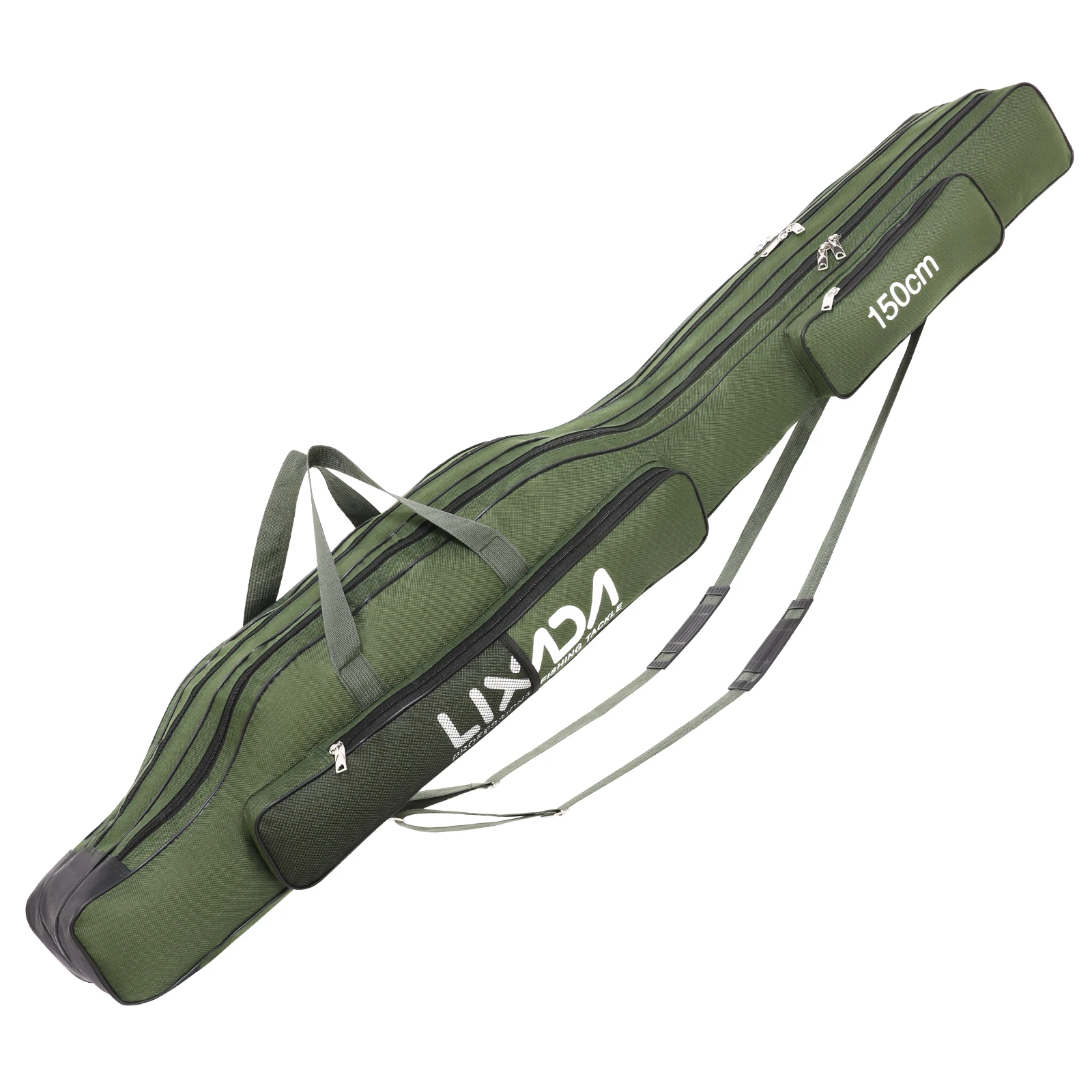 130cm/150cm Three Layers Fishing Bag Portable Folding Fishing Rod Reel Tackle Tool Carry Case Carrier Travel Bag