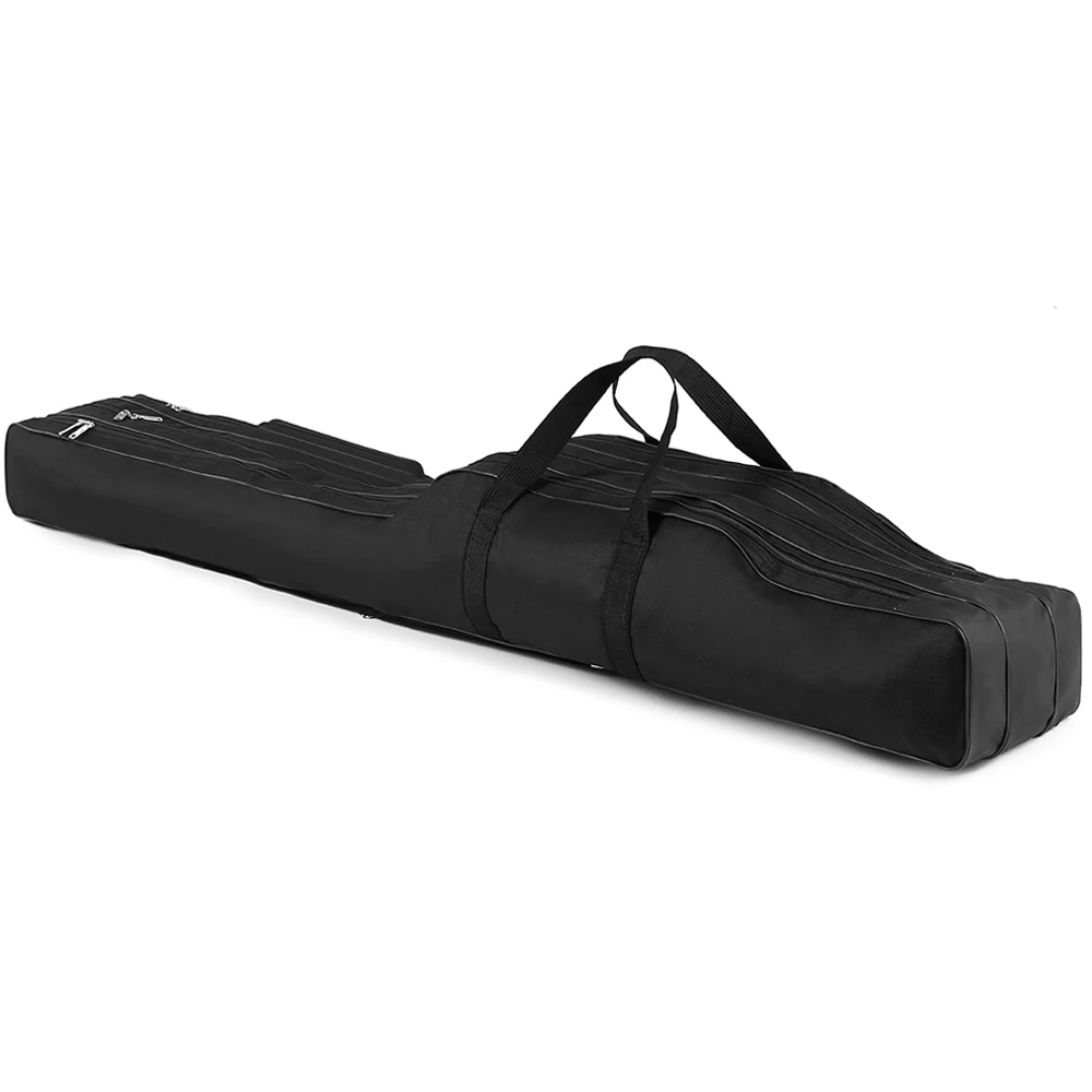 130cm/150cm Three Layers Fishing Bag Portable Folding Fishing Rod Reel Tackle Tool Carry Case Carrier Travel Bag