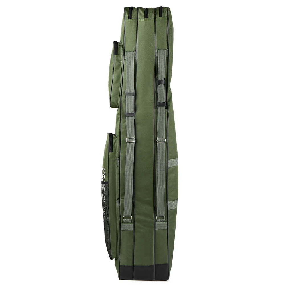 130cm/150cm Three Layers Fishing Bag Portable Folding Fishing Rod Reel Tackle Tool Carry Case Carrier Travel Bag