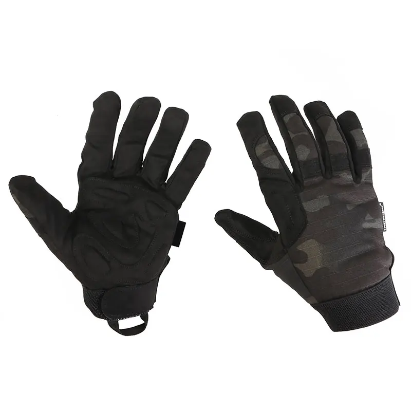 Emersongear Tactical Lightweight Camo Gloves Hunting Airsoft Combat Full Finger Hand Protective Handwear MCBK EM8726