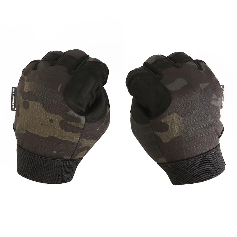 Emersongear Tactical Lightweight Camo Gloves Hunting Airsoft Combat Full Finger Hand Protective Handwear MCBK EM8726