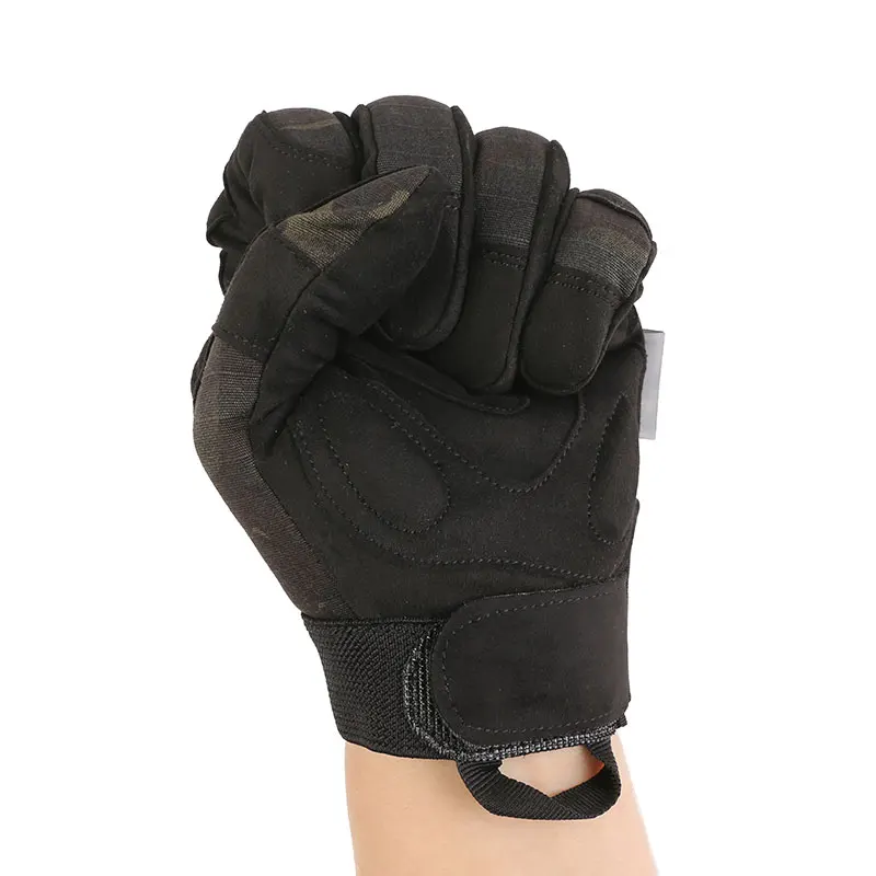 Emersongear Tactical Lightweight Camo Gloves Hunting Airsoft Combat Full Finger Hand Protective Handwear MCBK EM8726