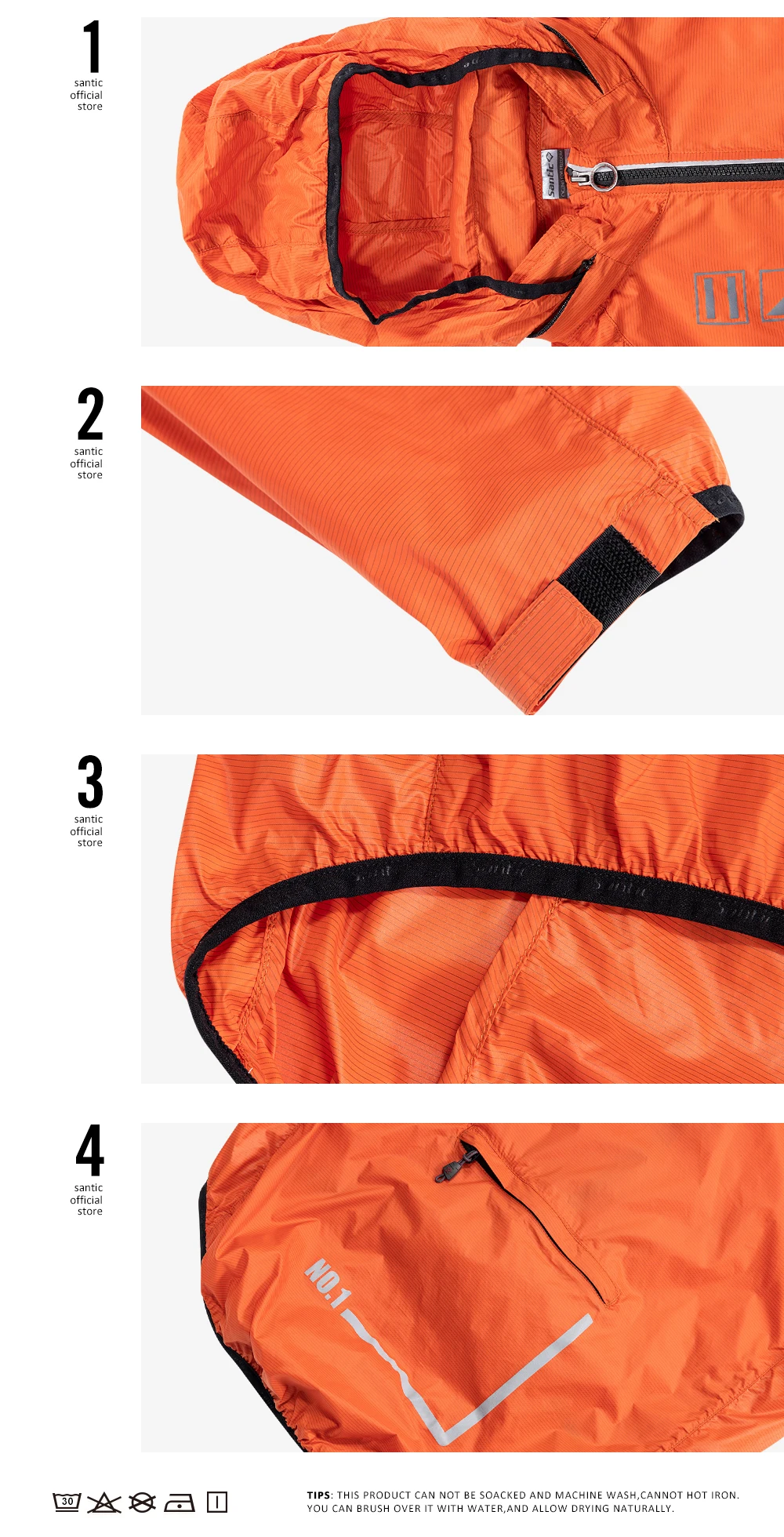 Santic Cycling Jackets Summer Bicycle Jackets Windbreaker Riding Outdoor Sunscreen Riding Equipment