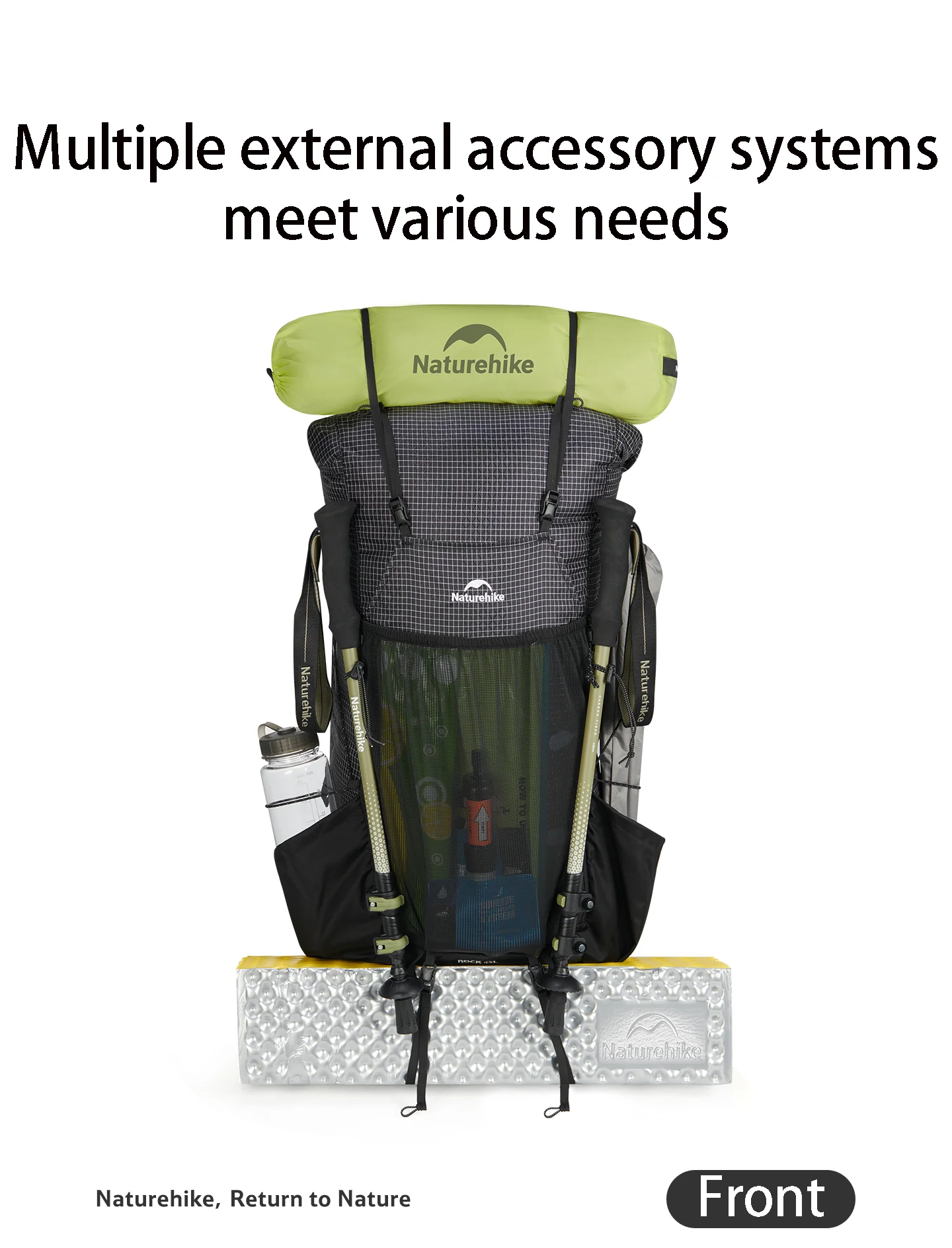 Naturehike Rock 2.0 Hiking Backpack 30L/45L/60L Camping Rucksack Outdoor Travel Trekking Specialised Shoulder Bag Rain Cover