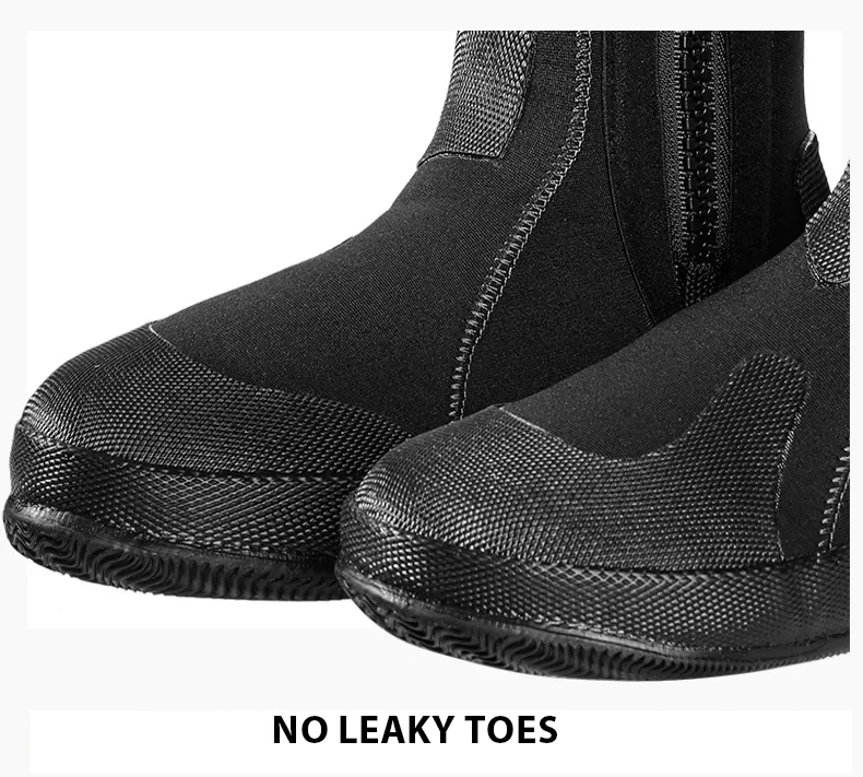 5mm Neoprene Diving Boots Non-Slip Sole Outdoor Sports Water Sports Diving Snorkeling Surfing Swimming Boating Boots