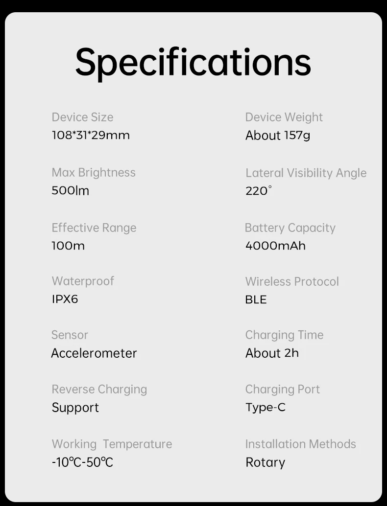 iGPSPORT VS500 Smart Bike Front Light 500 Lumen MTB Road Bike Lamp Headlight Cycling Flashlight Lantern Bike Accessories