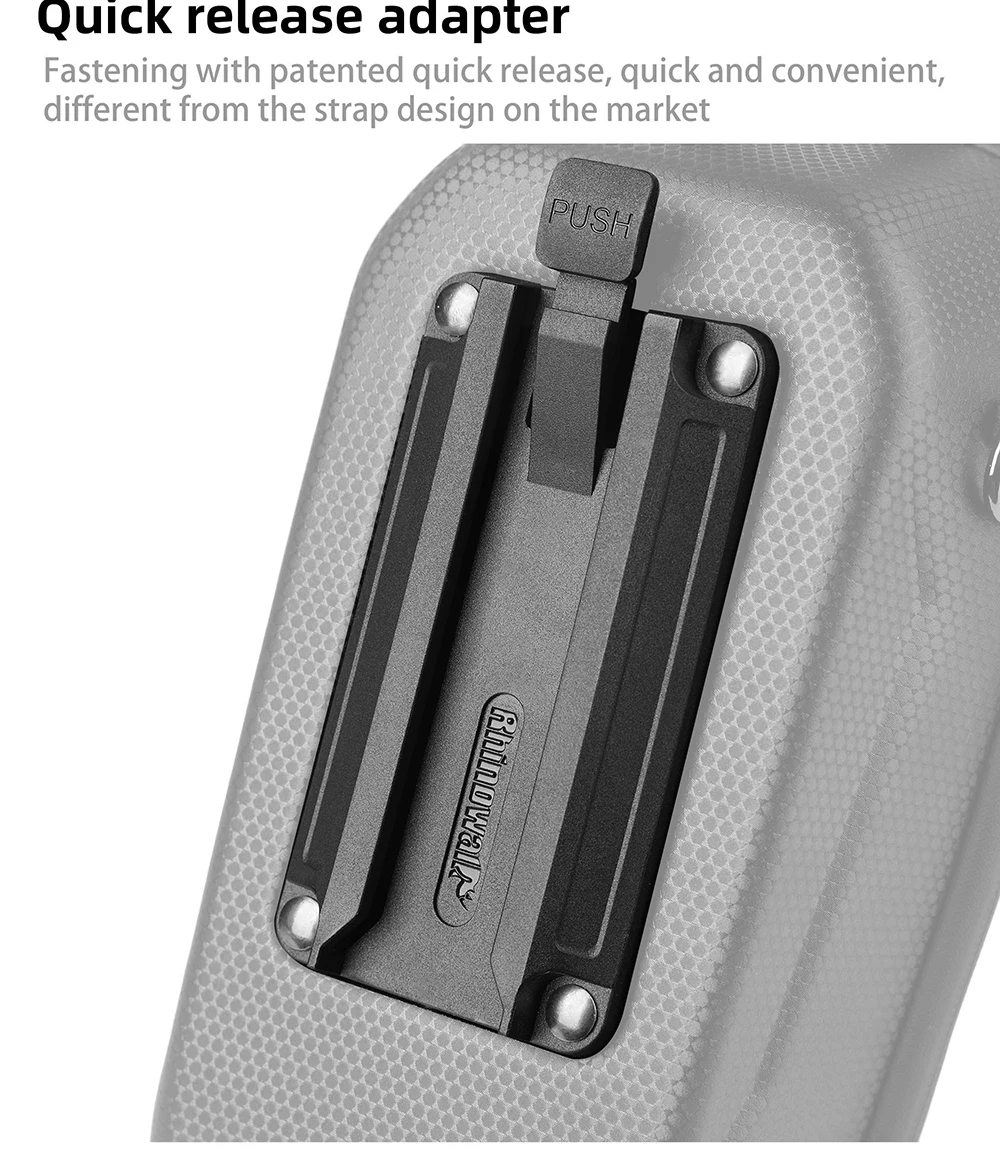 Rhinowalk Electric Scooter Front Bag Handlebar Water-Resistant Quick Release 4L EVA Big Capacity Universal For Xiaomi Scooter
