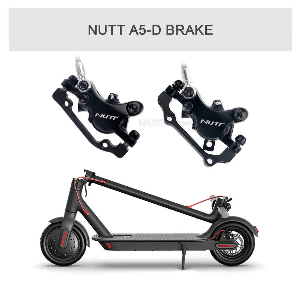 NUTT A5-D Electric MTB Bike Scooter Hydraulic Brake 140 160 180mm for Mini Kugoo G Booster ES3 Dualtron Ultra Speedway Zero X10