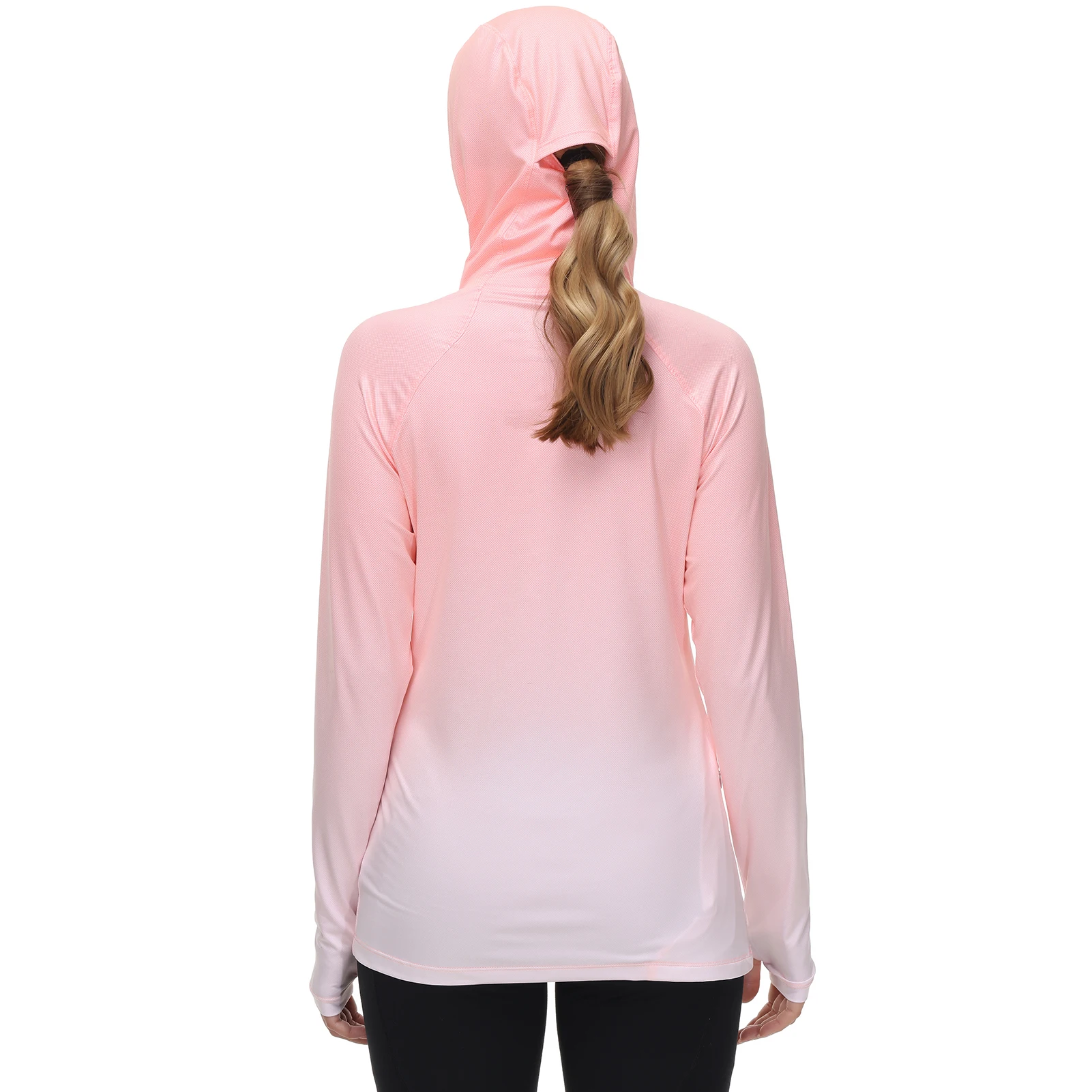 Bassdash Women Fishing Hoodie UPF 50+ Shirt With Face Mask Thumb Holes Hiking Biking Casual Wear Keep Dry Breathable FS23W