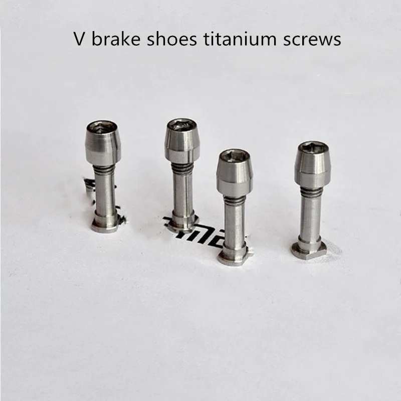 Folding bike road bike MTB bicycle brake pad titanium screw installation V brake shoes titanium screw V brake bolt upgrade