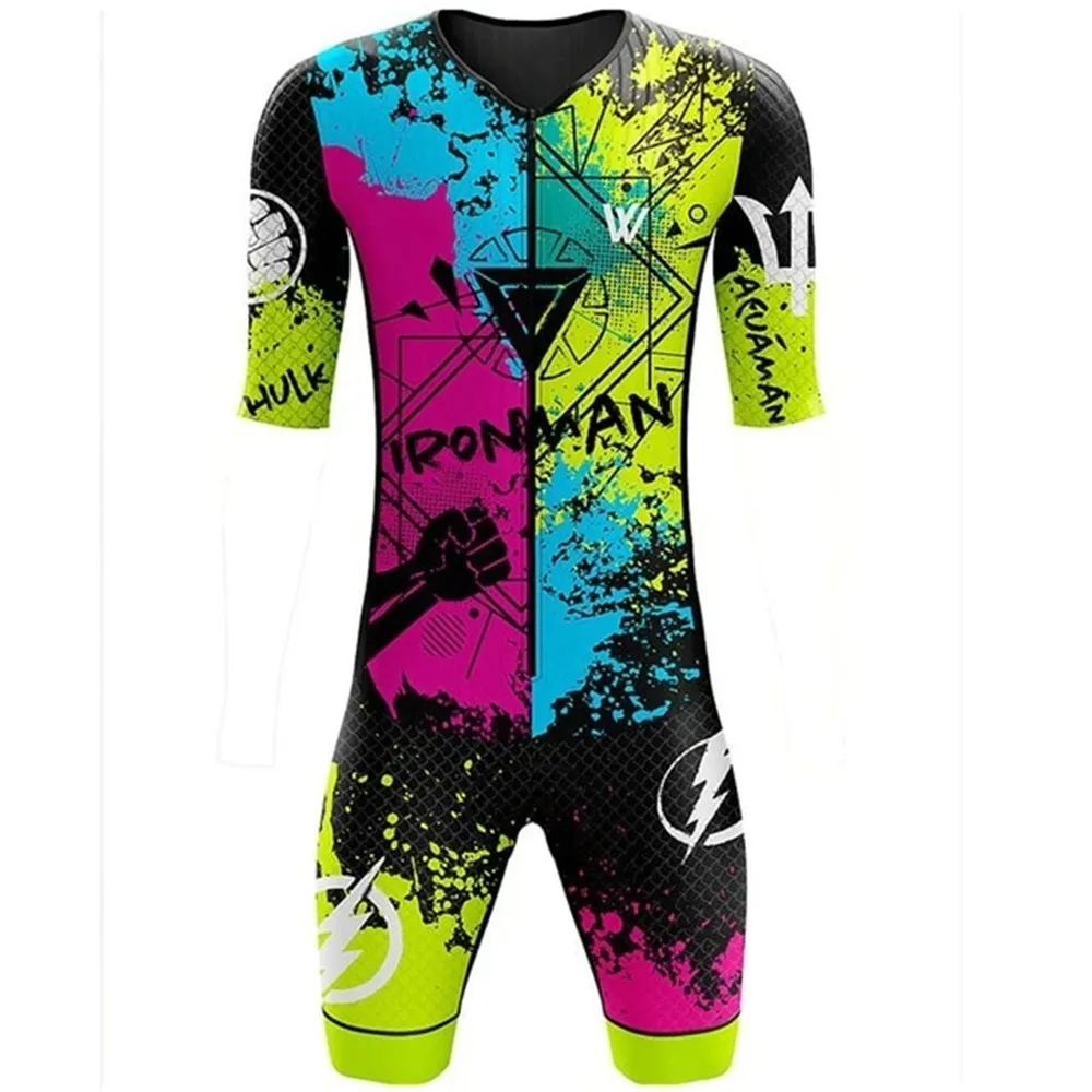 Vv Sports Design Mans Short Sleeve Triathlon Roupa Ciclismo Masculino Cycling Skinsuit Pro Team Clothing Speedsuit High Quality