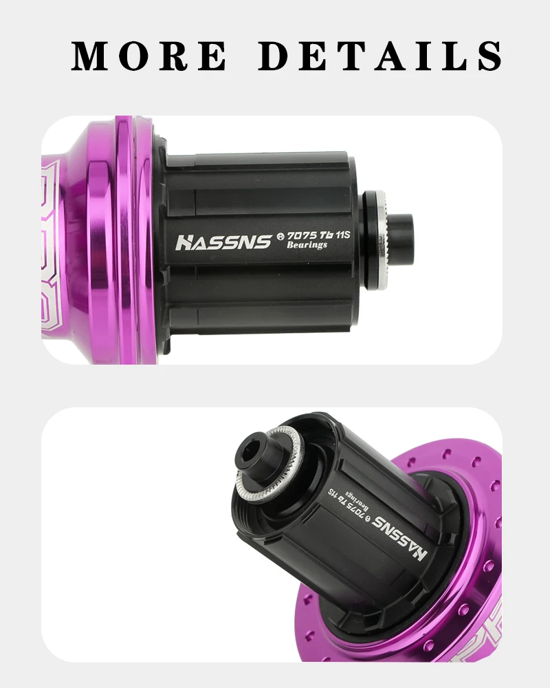 HASSNS PRO7 Mtb Hub 32 24 Holes Bearing Mountain Bike Freehub Rear Hub 32h 24h Noisy Cube Bicycle Bushings 12 11 10 9 8 7 Speed