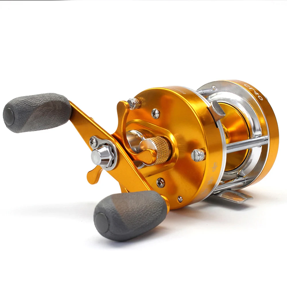 40#-60# Strong Trolling Reel Reinforced All Metal Saltwater Sea Boat Fishing Baitcasting Drum Wheel for Catfish Musky Bass Surf